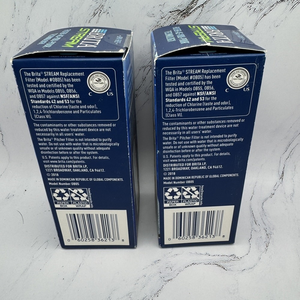 2 BRITA STREAM Filter As You Pour Pitcher Replacement Cartridge  NEW SEALED - Picture 2 of 6